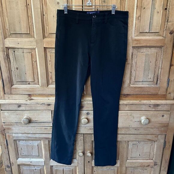 Not Your‎ Daughters Jeans 8 Pants Black Pockets Zipper Buttons High Rise - Picture 1 of 13